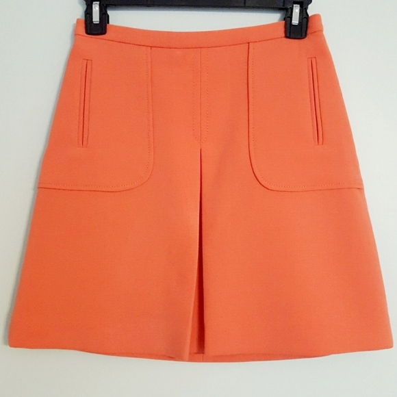 Anthropologie Dresses & Skirts - Anthropologie Maeve Orange Red Mini Skirt
